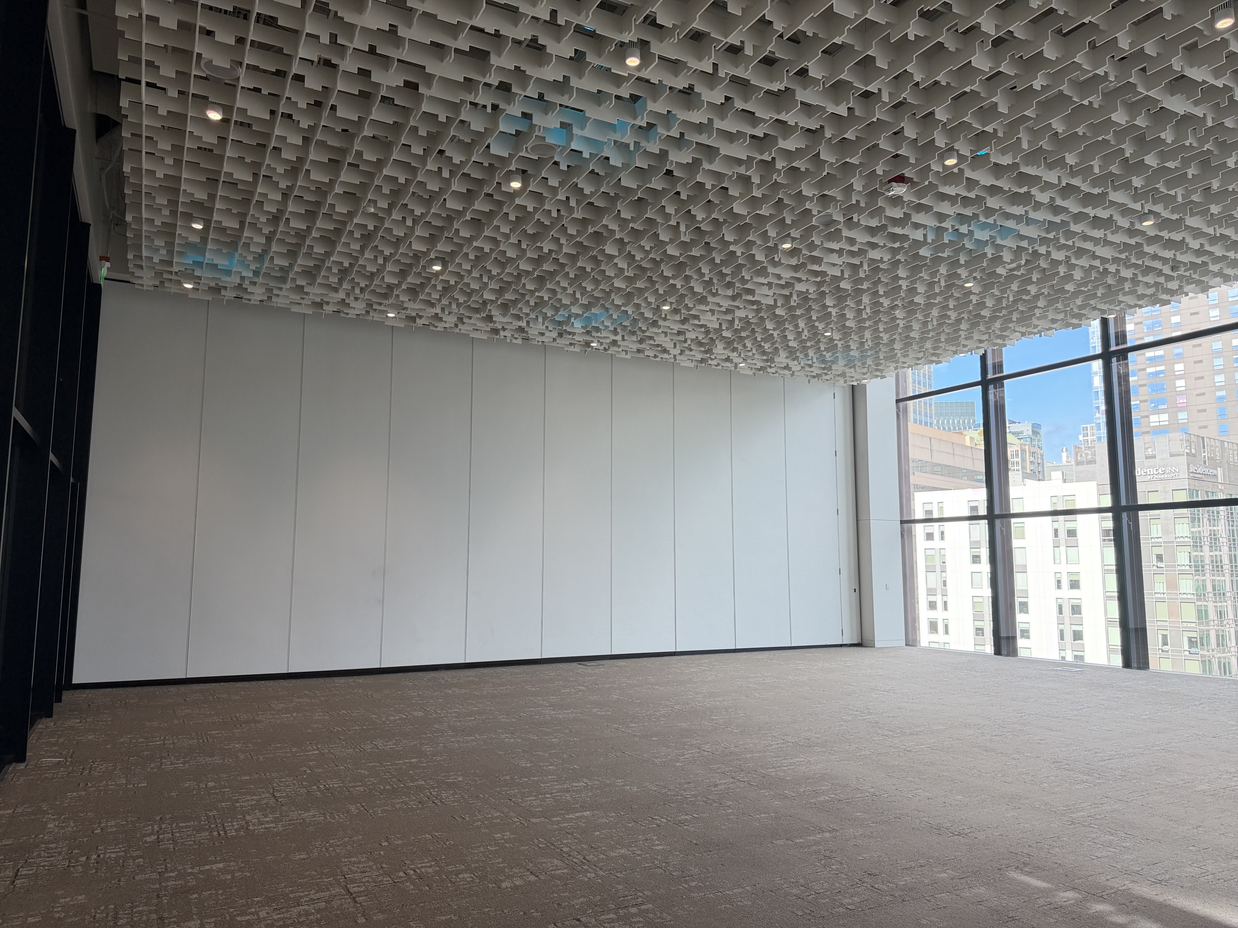 Seattle Convention Center operable partition installation
